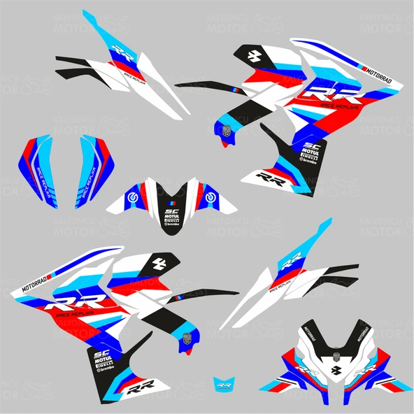 Bajaj Pulsar RS 200 Race RR Sticker Set - 2