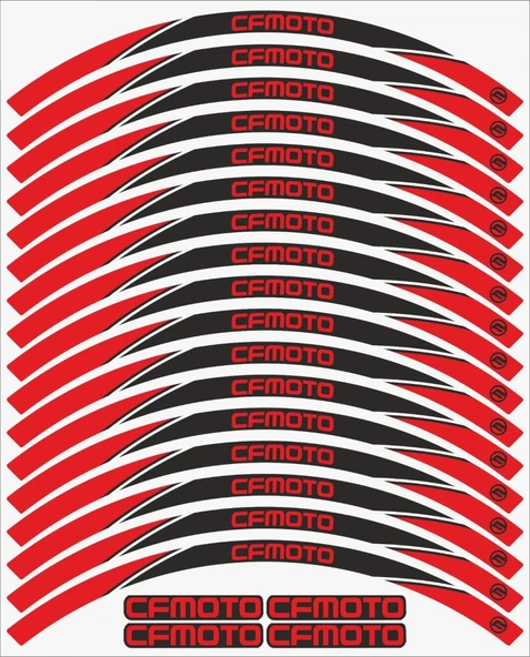 CF MOTO 250 NK Jant Şeridi Kırmızı ürün görseli