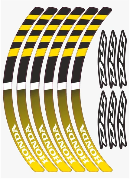 Honda Dio 110 Sarı Jant Şeridi ürün görseli