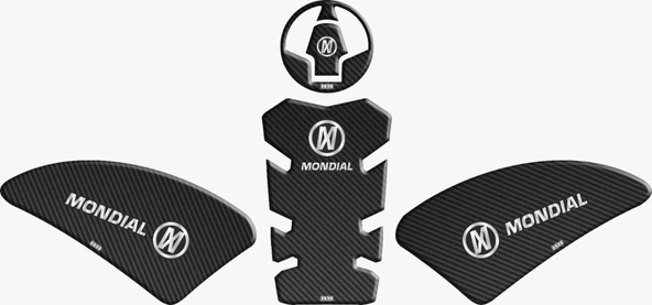 Mondial Drift 125 L Tank Pad Karbon ürün görseli