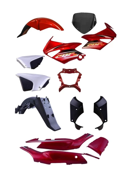 Honda CBF 150 Kırmızı Grenaj Seti - Kaporta Seti ürün görseli