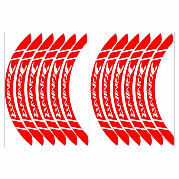 Bajaj Dominar Jant Şeridi Reflektörlü Geniş Kırmızı ürün görseli