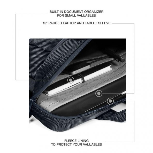 Eastpak Acton CNNCT Marine Omuz Notebook Laptop Çantası EK42FO16 - 5