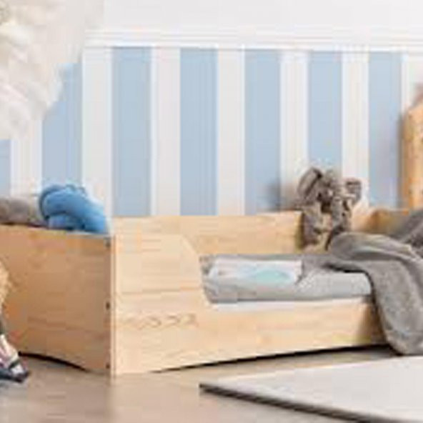 Markaawm Montessori Karyola Ahşap Çam Yatak Çocuk Beşik - 2