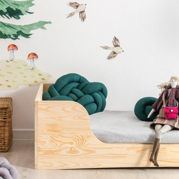 Markaawm Montessori Yatak Ahşap Bebek Karyola Çocuk Yatak - 3