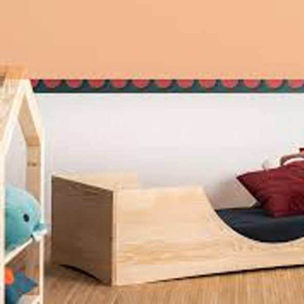 Markaawm Rustik Montessori Yatak Ahşap Çocuk Yatak Karyola - 2