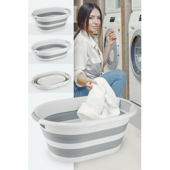 Katlanabilir Çamaşır Sepeti 40 LT - 2
