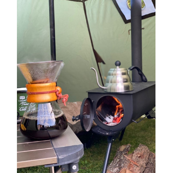 Nurgaz NG-FKD Kamp Campout Filtre Kahve Demliği 1 Litre - 2