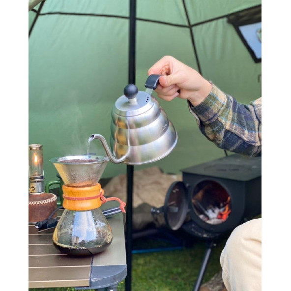 Nurgaz NG-FKD Kamp Campout Filtre Kahve Demliği 1 Litre - 3