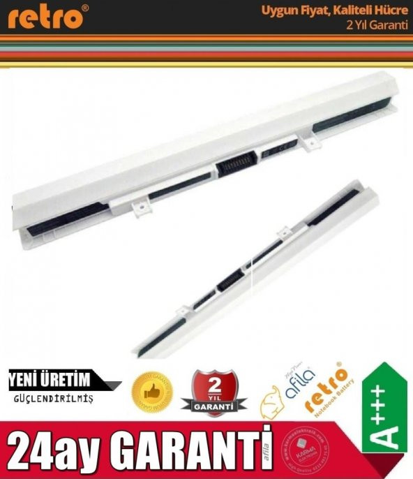 Toshiba Satellite L50D-B-17X, L50D-B-17Z Beyaz Notebook Bataryası - Laptop Pili - (4Cell Akü) - 2