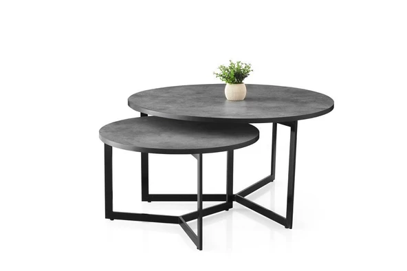 Yaprak İkili Zigonlu Orta Sehpa - 4