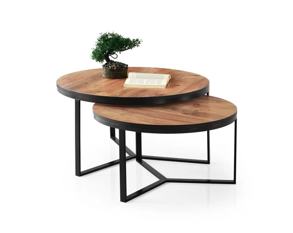 Yaprak İkili Zigonlu Orta Sehpa - 3