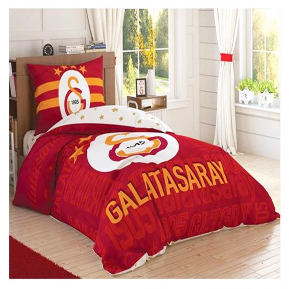 Taç Lisanslı Nevresim Takımı Tek Kişilik Galatasaray Sportif