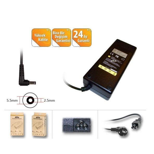 Monster Abra A5 V16.4.11 Notebook Adaptörü Şarj Cihazı (120W)