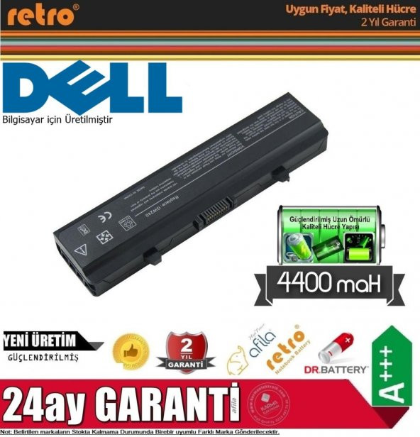 Dell Inspiron 1525,1526,1545,1546 Notebook Bataryası - Pil GW240 - 6 Cell*** - 2