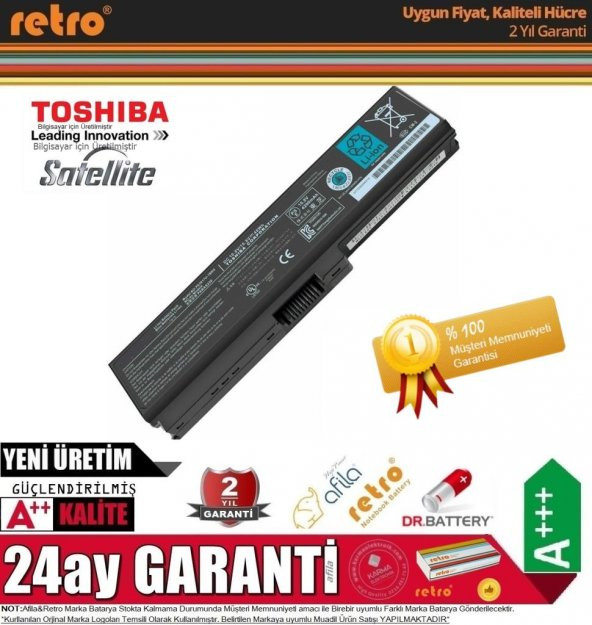 Toshiba Satellite L645-S4059 L645-S4060 Notebook Bataryası, Pili (Retro) - 2