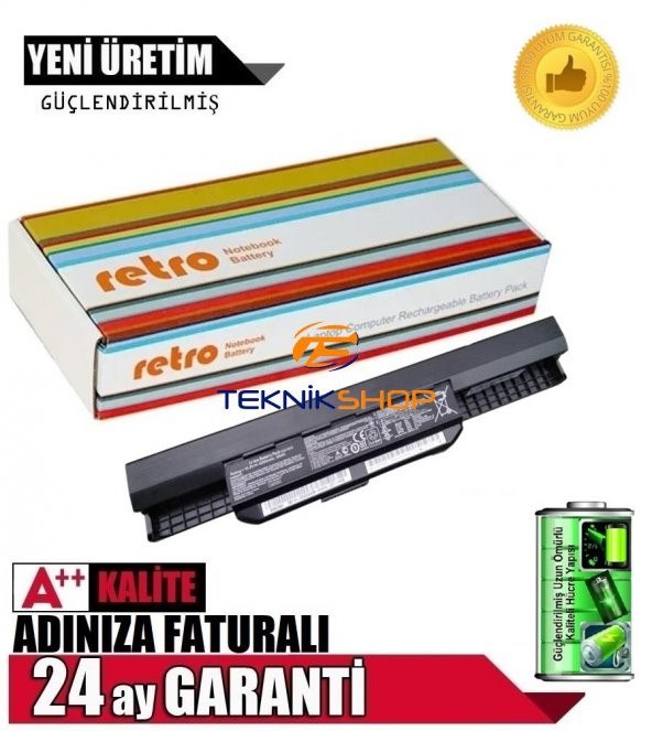 Asus A43, A53, K43, K53S, X43, A32-K53 Notebook Bataryası - 6 Cell - Resim 2