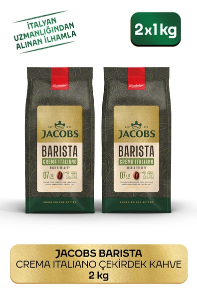 Barista Editions Çekirdek Kahve Crema Italiano 2'li Paket (1 KG X 2)