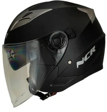 KASK ÇENESİZ 708 ECE BELGELİ - SİYAH