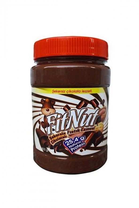 Fitnut Fıstık Ezmesi Şekersiz Çikolatalı 800 gr