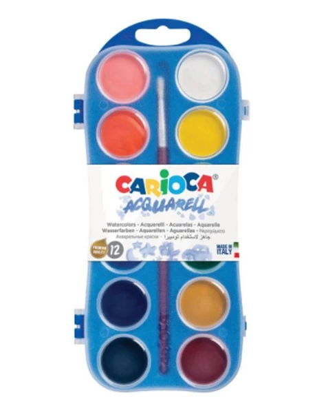 Carioca Aquarell 12li Sulu Boya Seti (30mm)