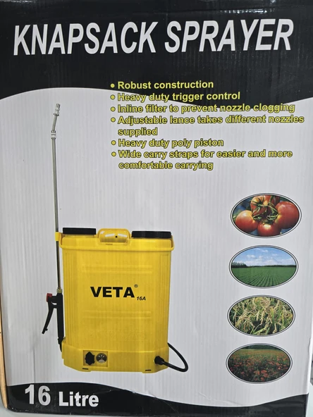 Veta Akülü Şarjlı Sırt İlaçlama Pompası | 16 Litre