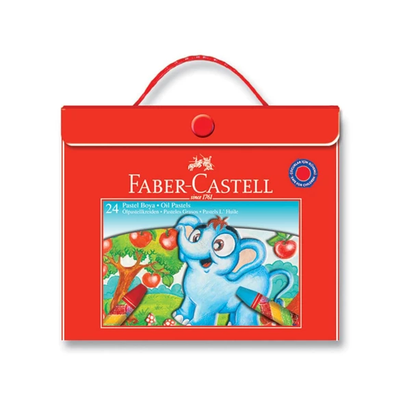 Faber Castell Çantalı Pastel Boya 24 Renk