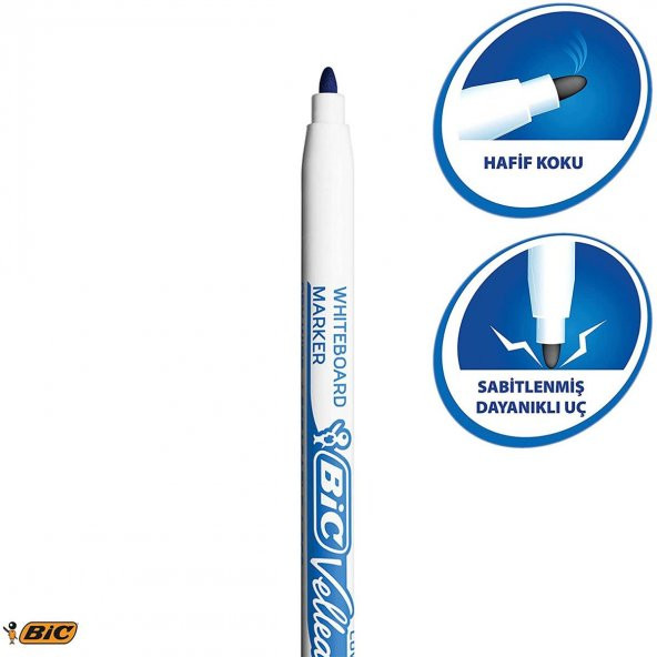 Bic Silinebilir Beyaz Tahta Kalemi Mavi Kırmızı Siyah Yeşil Tahta Kalemi Seti - 2