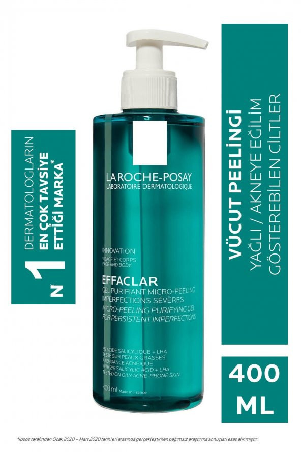 La Roche Posay Effaclar Mikro- Peeling Yüz Ve Vücut İçin Arındırıcı Jel 400 Ml