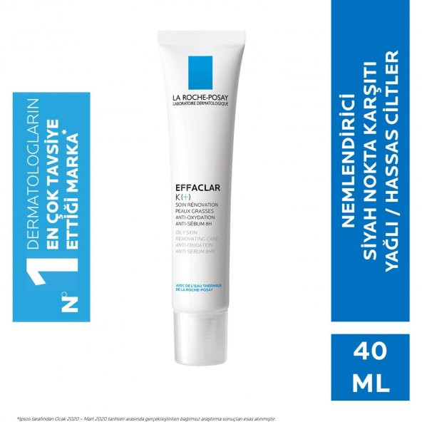 La Roche Posay Effaclar K (+)  40 ml Yağlı Ciltler İçin Sebum Düzenleyici Krem