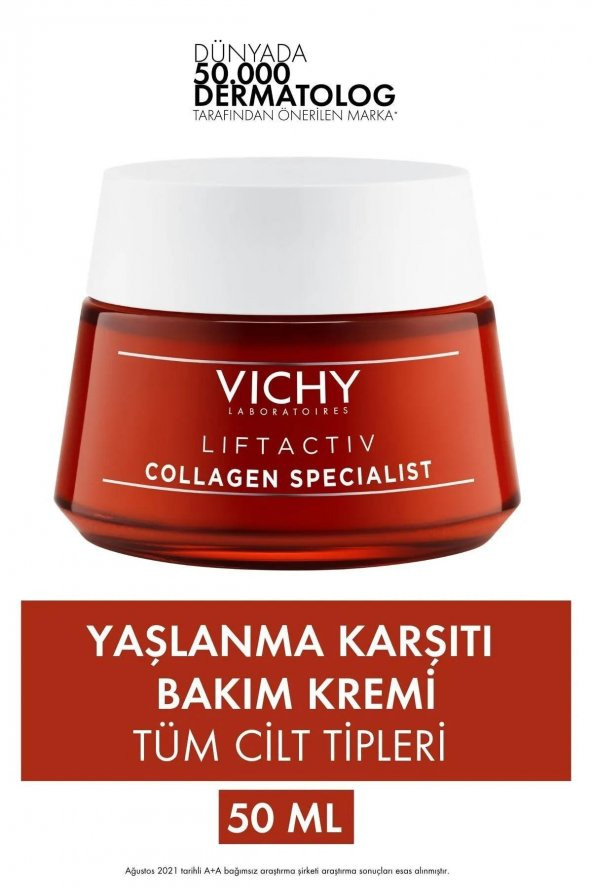 Vichy Liftactiv Collagen Specialist Yaşlanma Karşıtı Bakım Kremi 50 ml