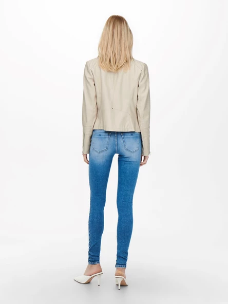 ONLY Bayan Biker Deri Ceket 15153079 - 4