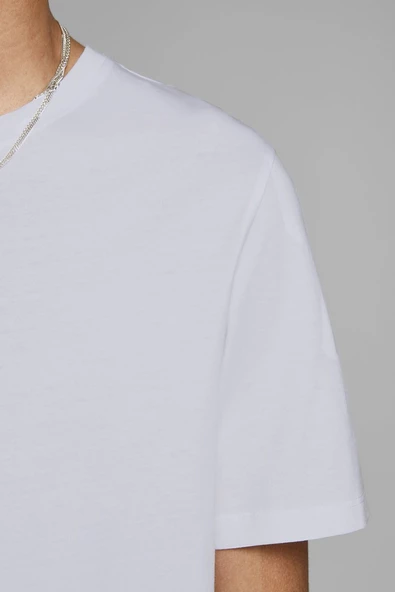 JACK JONES Erkek Bisiklet Yaka Tişört 12156101 - Resim 5