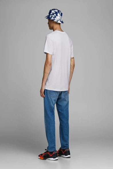 JACK JONES Erkek Bisiklet Yaka Tişört 12156101 - Resim 2