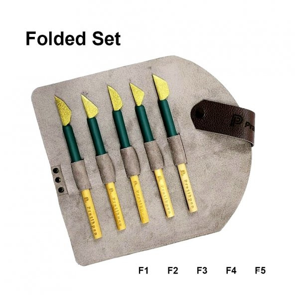 Pratikpen Folded Set 5 kalem (Deri kalemlik hediye)