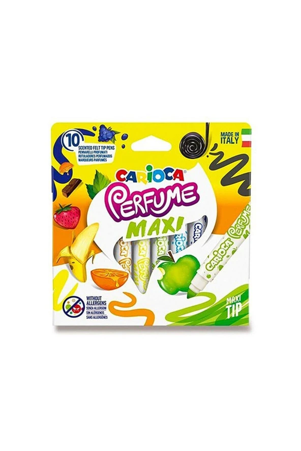 Carioca Kokulu Jumbo Keçeli Boya Kalemi 10'lu