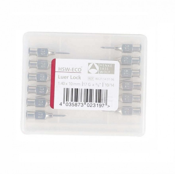 HSW Eco Enjektör İğnesi 1.4 x 10 mm (12 Adet) ürün görseli