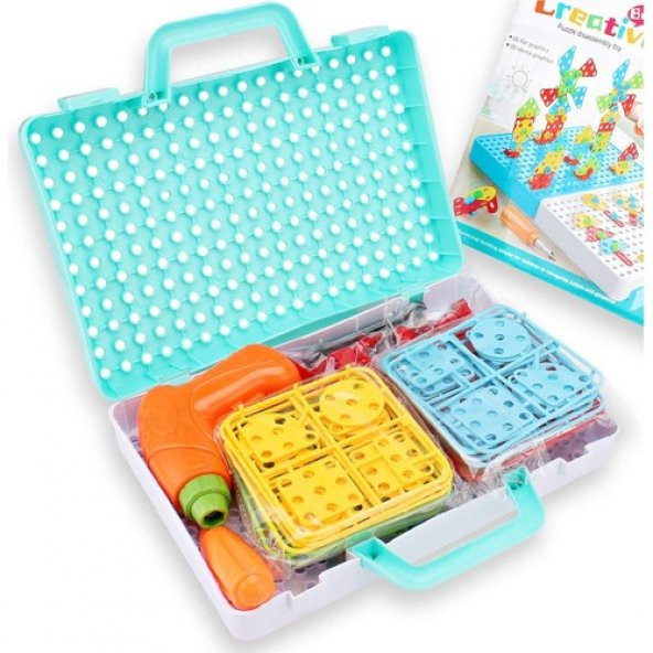 STEM 3 Boyutlu Eğitici Sök Tak Matkap Tamir Seti 340 Parça - 4