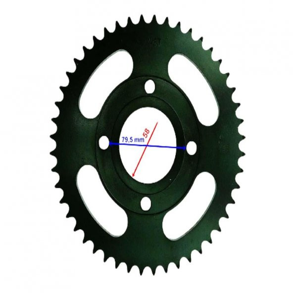 125 Cg Model Arka Dişli 428-48T İç 58 Mm Ind Öm