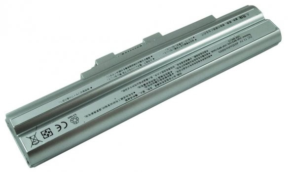 Somy Vaio VGN-BZ11MN, VGN-BZ11XN, VGN-BZ12XN Notebook Bataryası - Pili (Gümüş Gri) - Resim 3