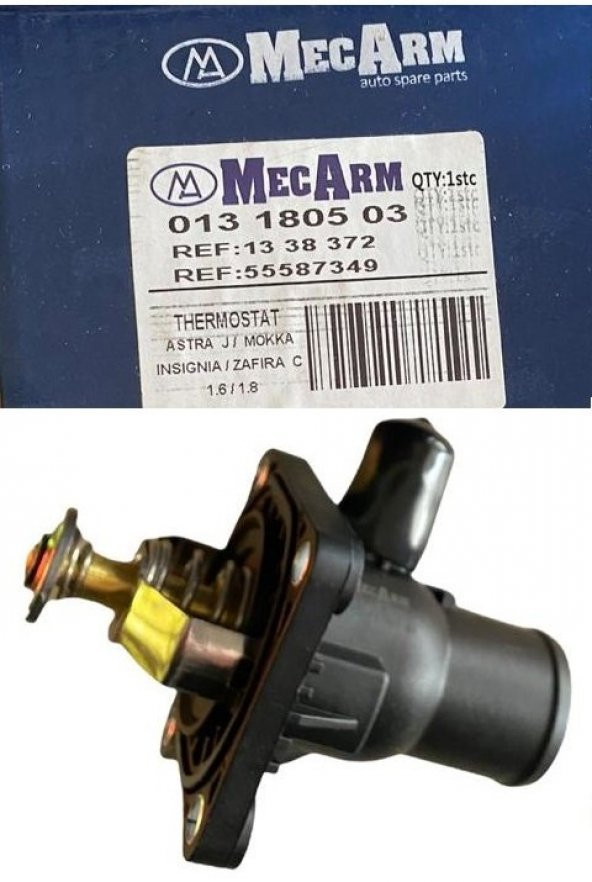 Chevrolet Aveo T250-255 1.4 Benzinli Termostat, 2009-2011, 1338372 ürün görseli