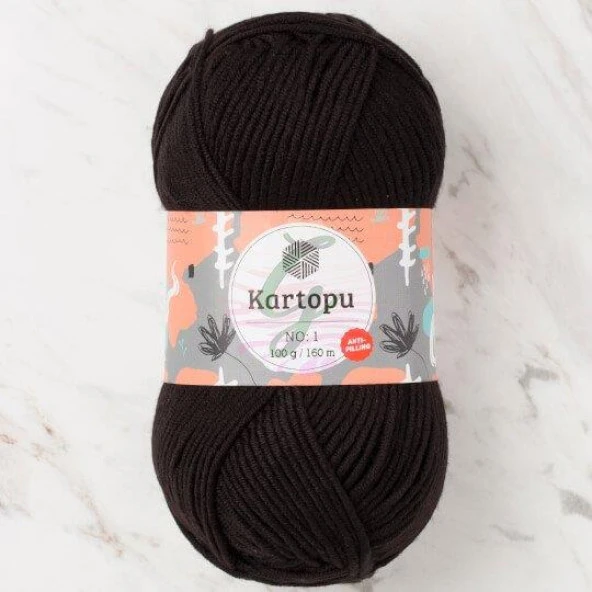 Kartopu No:1 El Örgü İpi 940 Siyah