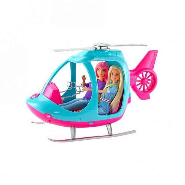 Barbienin Pembe Helikopteri Lisanslı Çocuk Oyuncak Eğitici Montessori Anaokulu Kreş