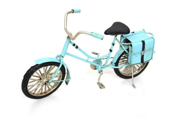 himarry Dekoratif Metal Bisiklet Çantalı Vintage Biblo Ofis Ev Hediyelik