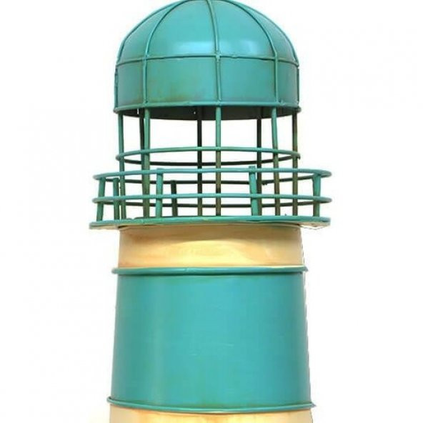 Dekoratif Metal Deniz Feneri Kumbara Vintage Biblo Hediyelik - 3