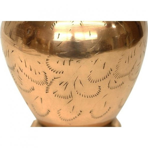 himarry Vazo Düz İşlemeli Model Tamamı Pirinç Dekoratif Hediyelik