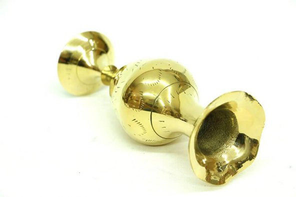 himarry Vazo Düz Model Tamamı Pirinç Dekoratif Hediyelik - 4