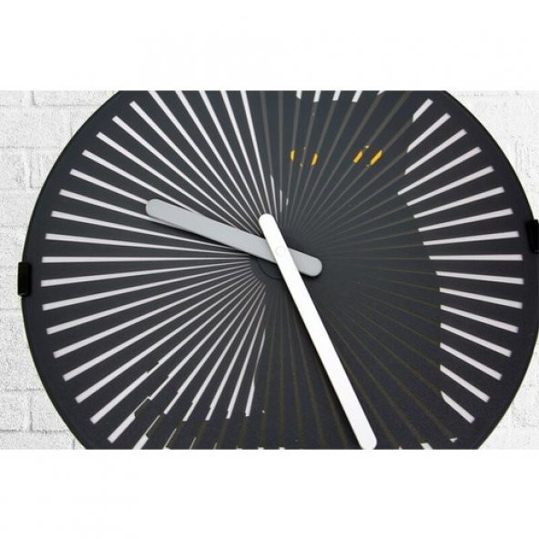 himarry Saat Hareketli Kedi Sesli Duvar Saati Kedili Dekoratif Hediyelik - 2