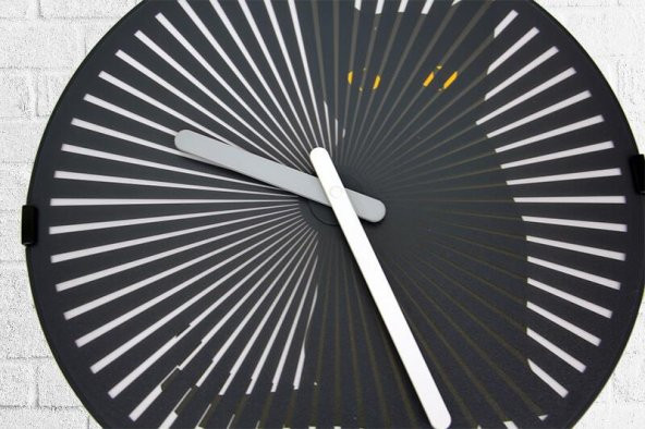 himarry Saat Hareketli Kedi Sesli Duvar Saati Kedili Dekoratif Hediyelik - 5