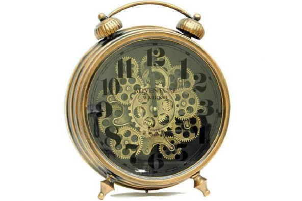 himarry Saat Çarklı Masa Saati Dekoratif Ev Ofis Hediyelik - 5